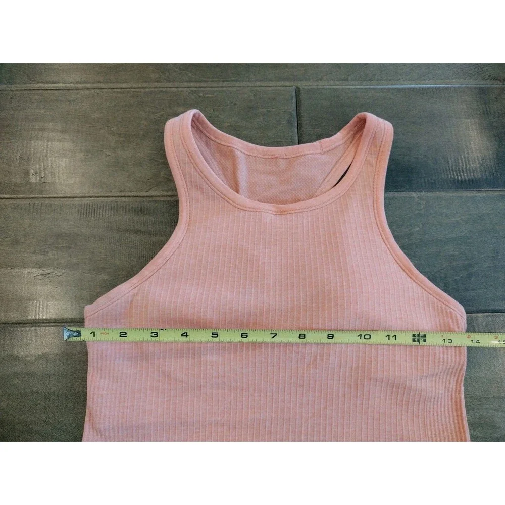 LULULEMON Women's Ebb To Street peach waist racerback tank top - 6